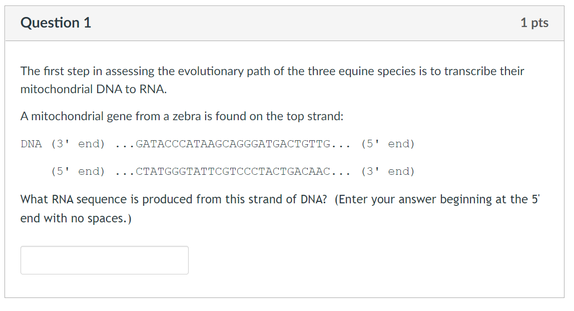 Solved Question 1 1 pts The first step in assessing the | Chegg.com