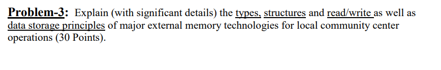 Solved Problem-3: Explain (with significant details) the | Chegg.com