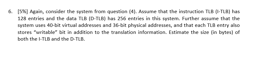 Solved 3. [5%] Consider a memory system with a | Chegg.com