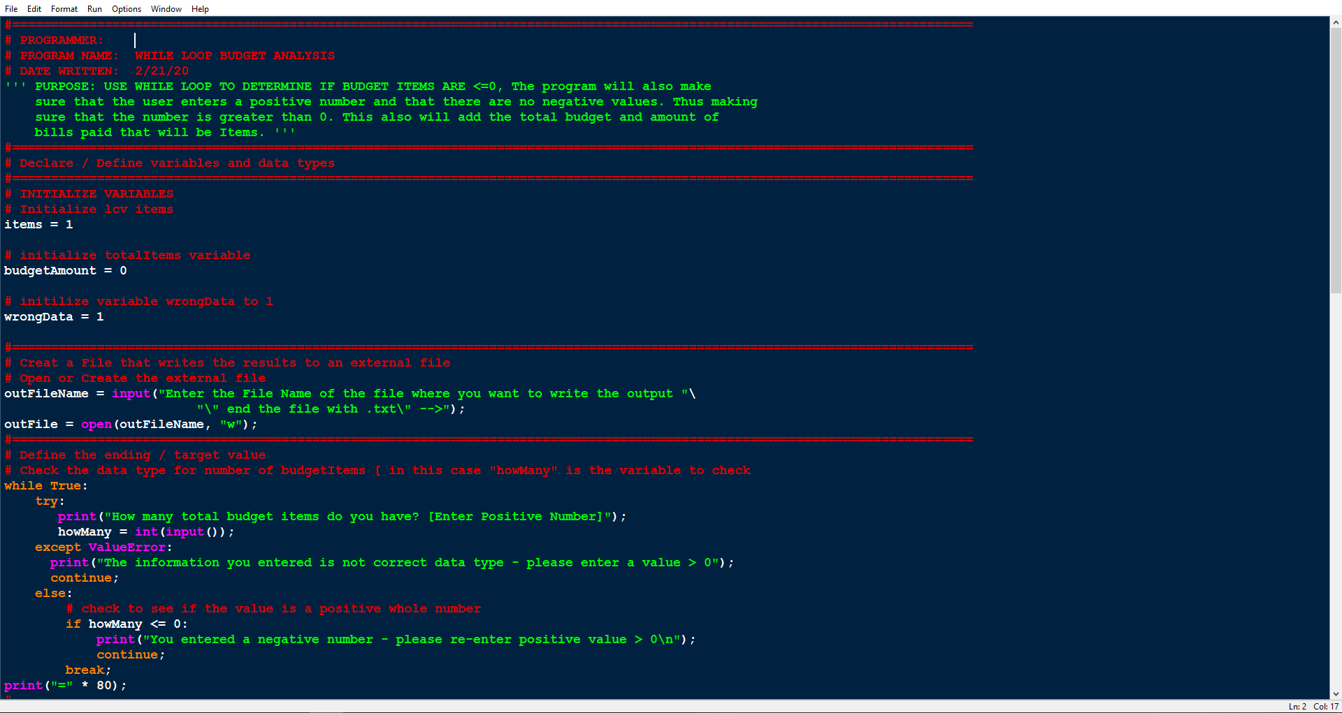Solved While working on a Python Project, I was tasked to | Chegg.com