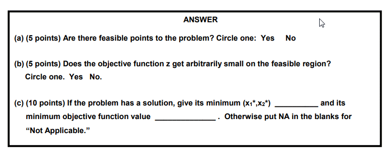 Solved 1. Solve the following linear programming problem | Chegg.com