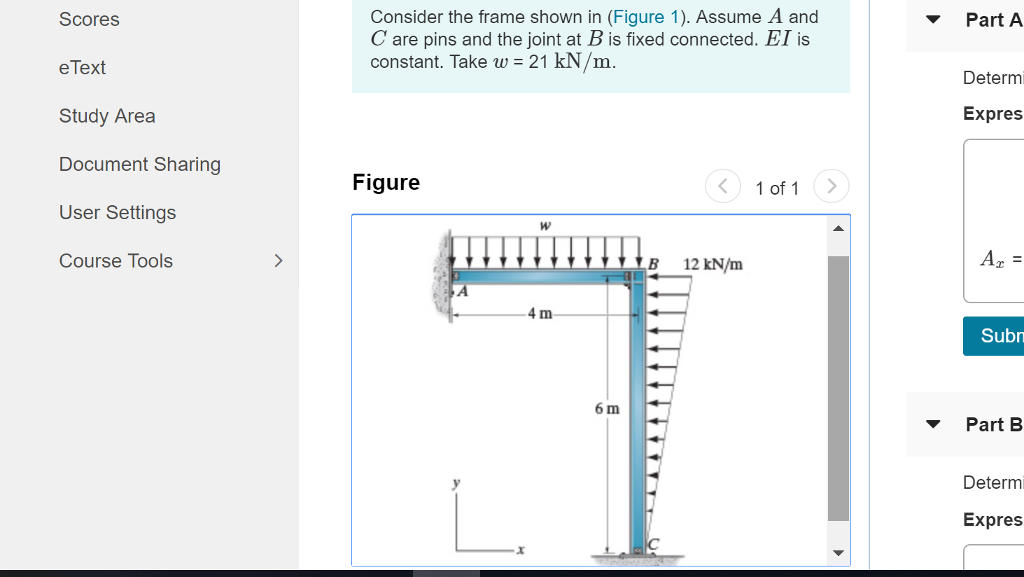 Solved Consider the frame shown in (Figure 1). Assume A and | Chegg.com