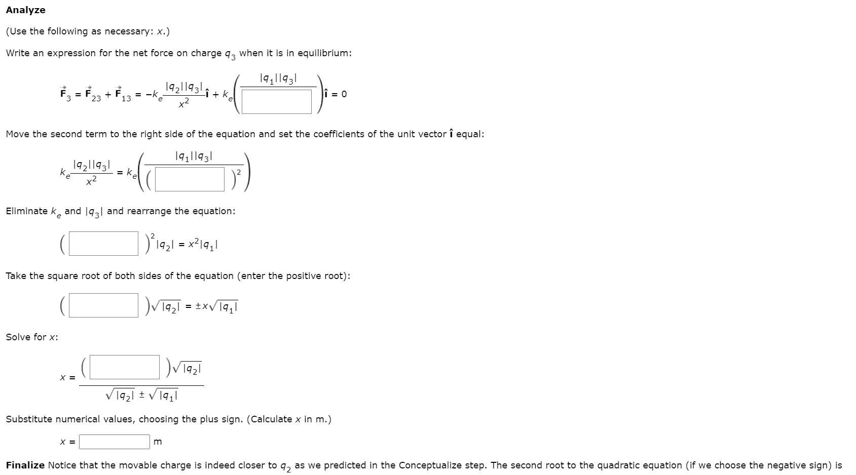 solved-where-is-the-net-force-zero-three-point-charges-lie-chegg