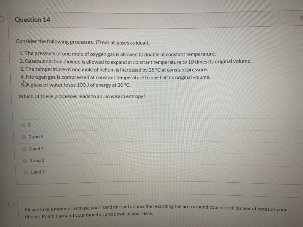 Solved Question 14 1 Consider the following processes. | Chegg.com