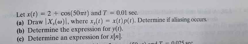 Solved 5.22. Consider the following sampling and | Chegg.com