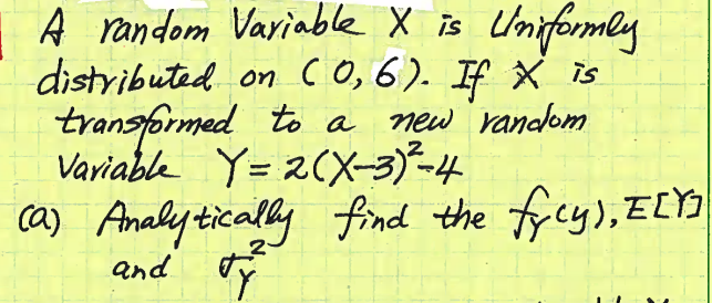 Solved A Random Variable X Is Uniformly Distributed On 3304