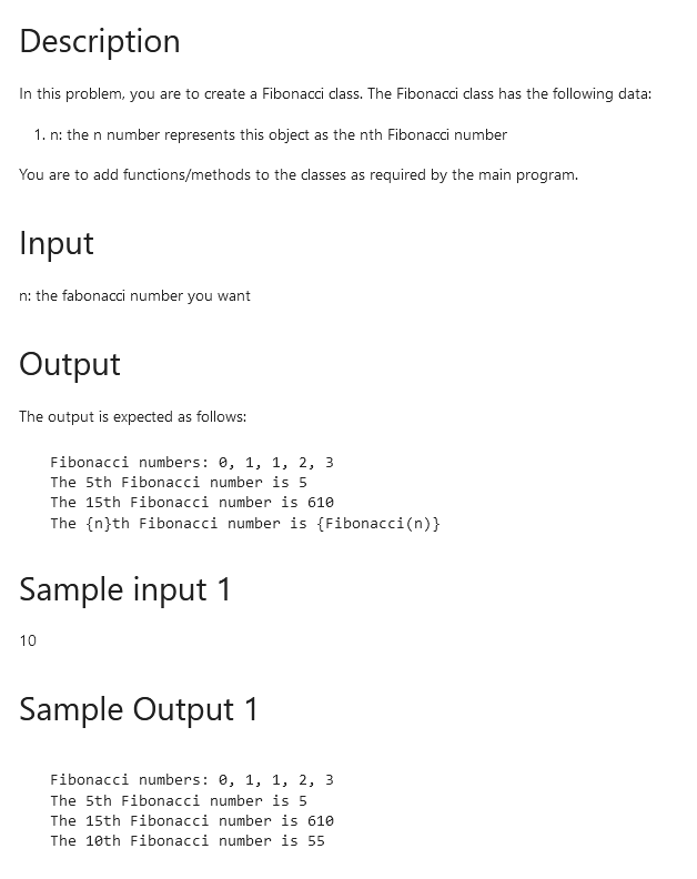 Solved Description In this problem, you are to create a | Chegg.com