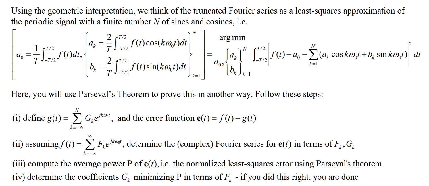 Solved Using the geometric interpretation, we think of the | Chegg.com