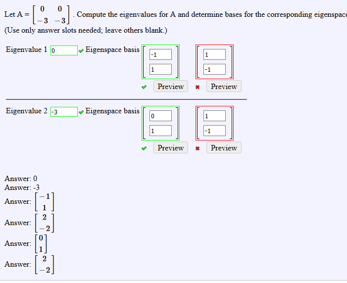 Solved Let A = [": -__)Compute The Eigenvalues For A And | Chegg.com