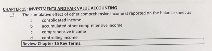 Solved CHAPTER 15: INVESTMENTS AND FAIR VALUE ACCOUNTING 13 | Chegg.com