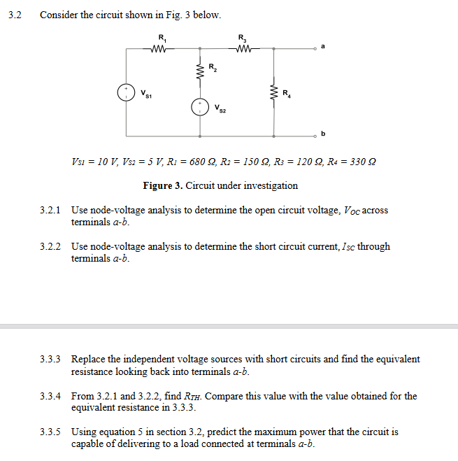 Solved by an EXPERT 3.2 ﻿Consider the circuit shown in ﻿Fig. 3 | Chegg.com