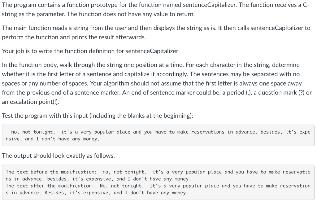 Solved The program contains a function prototype for the | Chegg.com