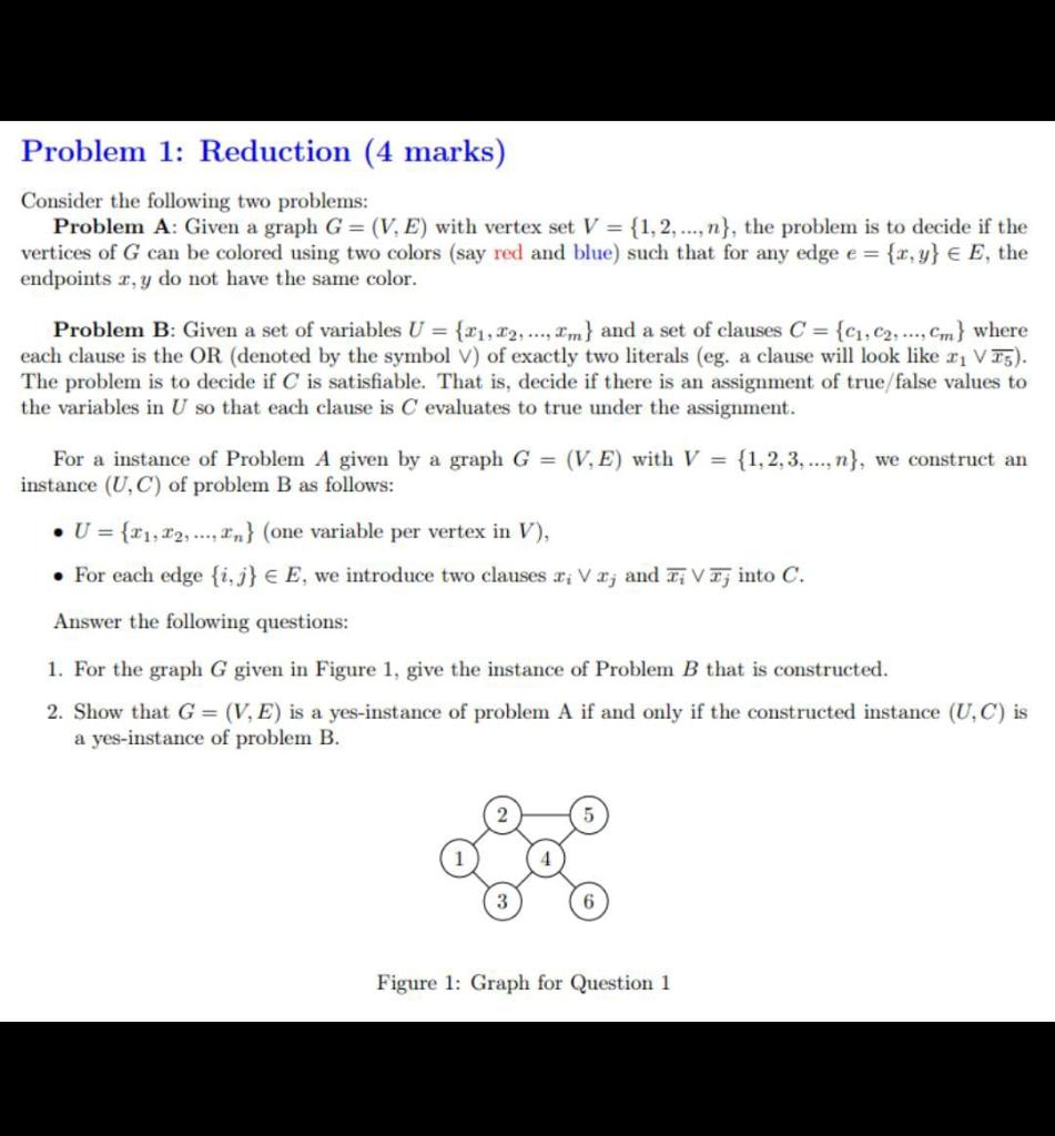 Solved Consider The Following Two Problems: Problem A: Given | Chegg.com