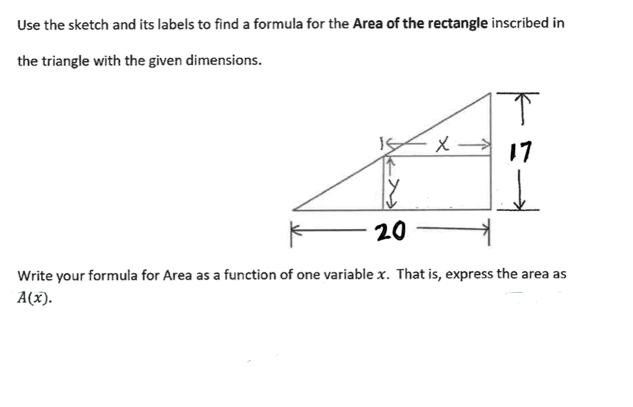 Solved Use the sketch and its labels to find a formula for | Chegg.com