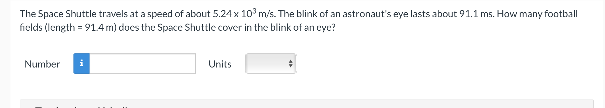 Solved The Space Shuttle travels at a speed of about 5.24 x | Chegg.com