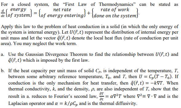 Solved For a closed system the