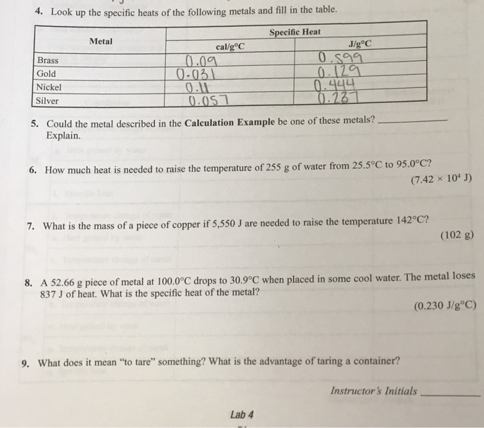 solved-4-look-up-the-specific-heats-of-the-following-metals-chegg