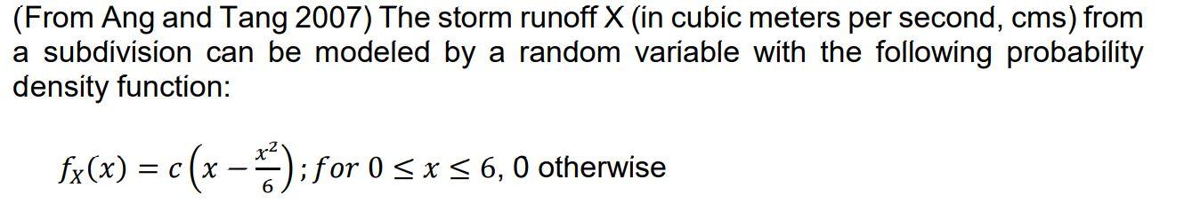 Solved a. Determine the constant c and sketch the PDF b. The | Chegg.com