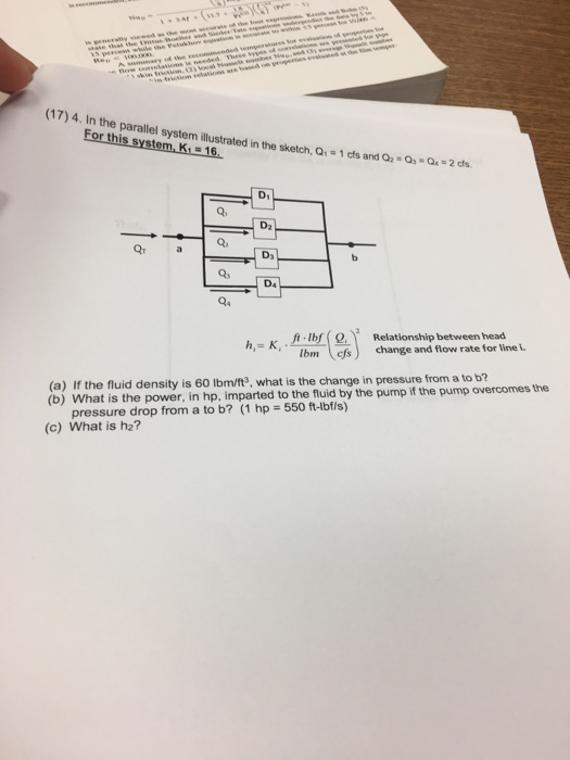 Solved (17) 4. In the parallel system illustrated in the | Chegg.com