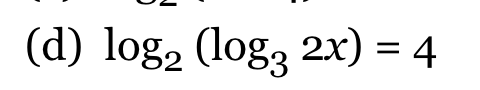 log2 2x 3log2x 4