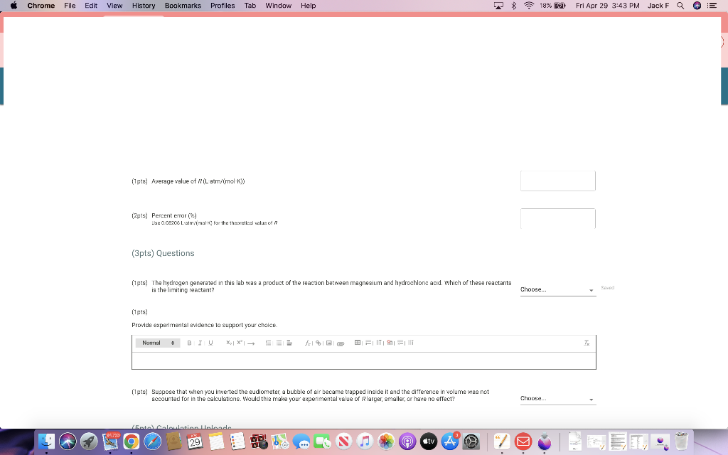 Chrome File Edit View History Bookmarks Profiles
