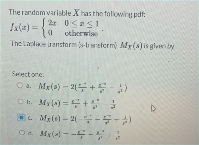 Solved 2 The random variable X has the following pdf: 22 0 | Chegg.com