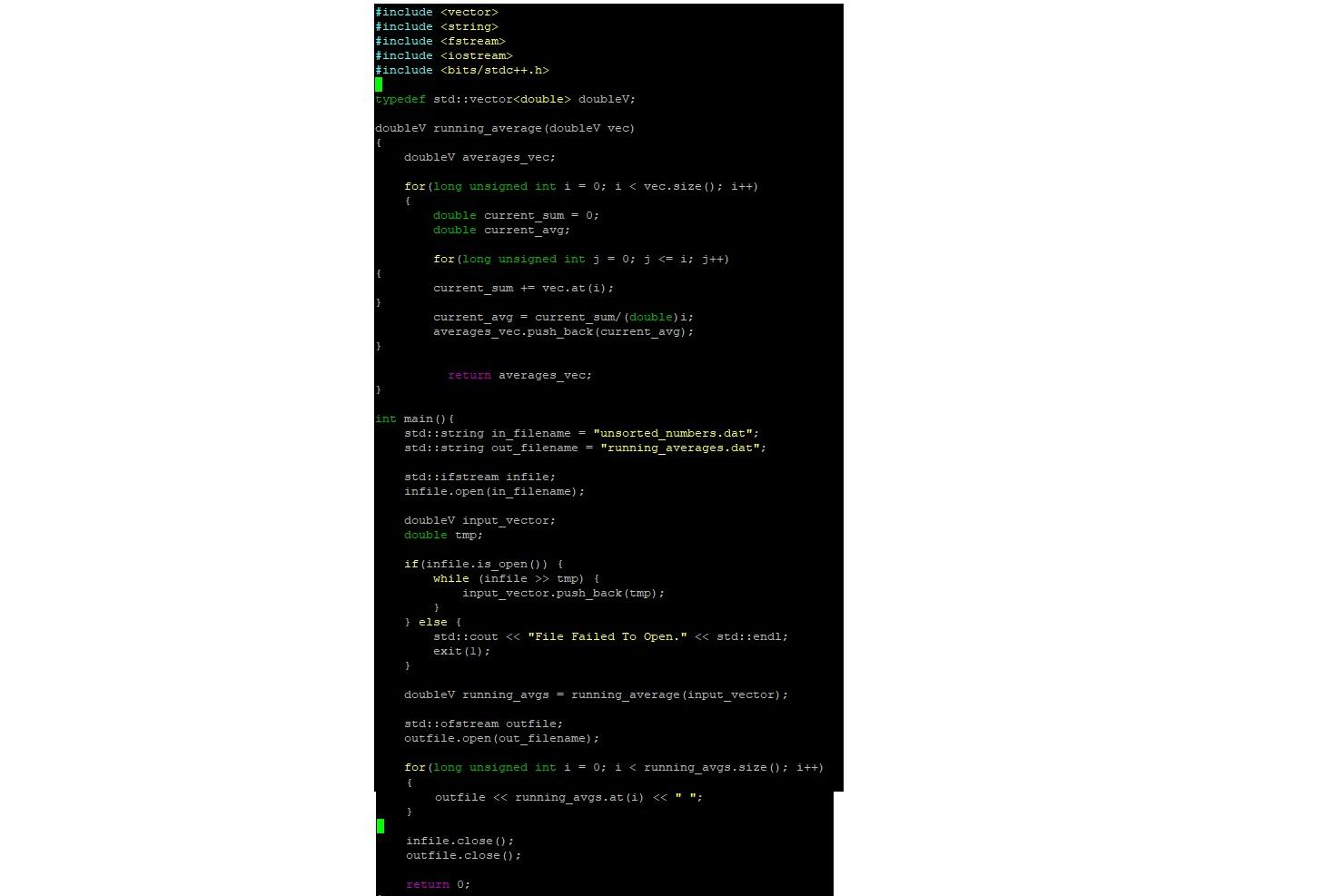 Solved Improve on the following c++ function by removing | Chegg.com