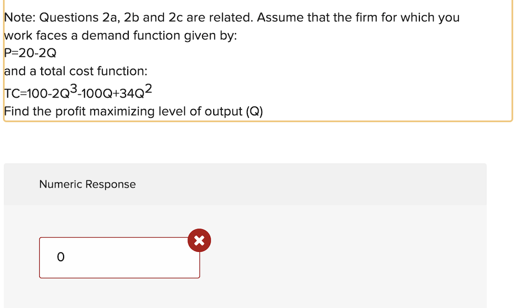 Solved Note: Questions 2a, 2b and 2c are related. Assume | Chegg.com