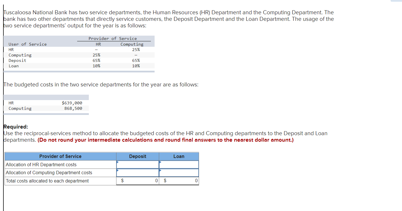 solved-tuscaloosa-national-bank-has-two-service-departments-chegg