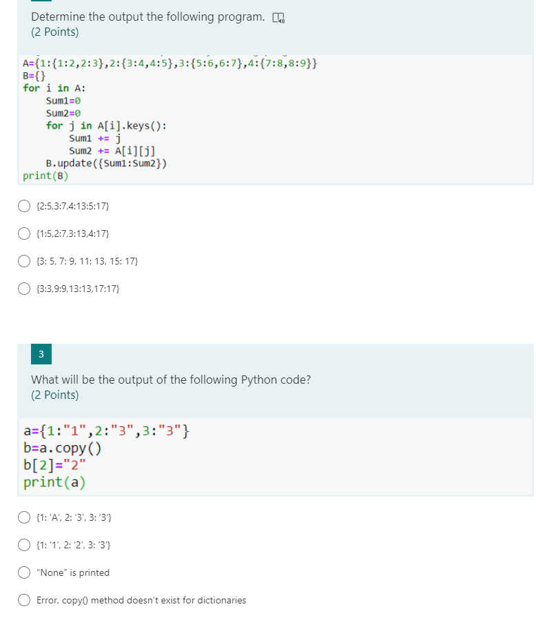 Solved Determine The Output The Following Program. I (2 | Chegg.com