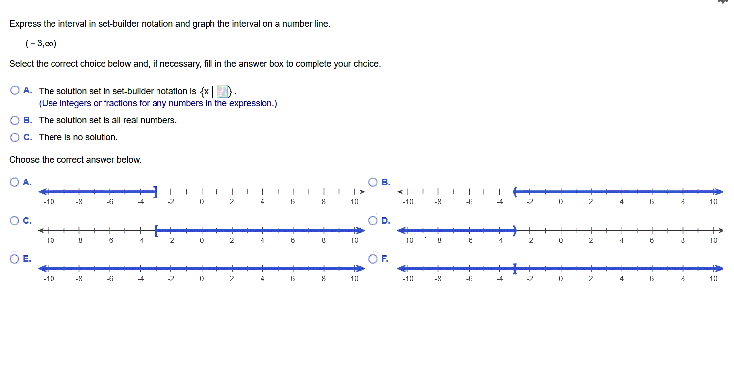 Solved Express the interval in set-builder notation and | Chegg.com