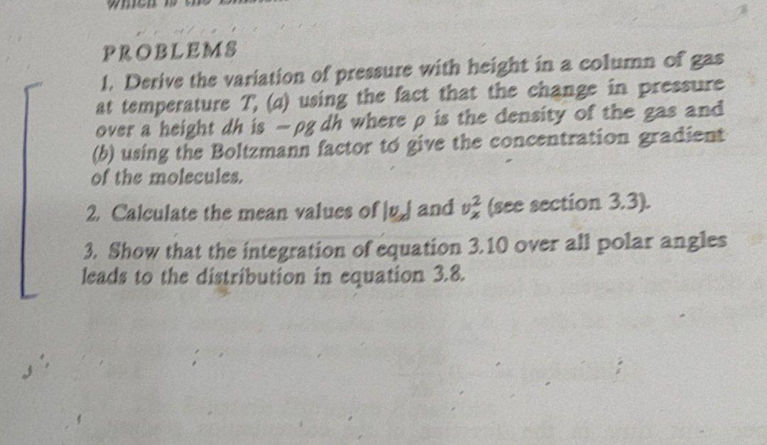 Solved PROBLEMS 1. Derive the variation of pressure with | Chegg.com