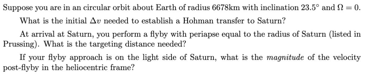 Solved Suppose you are in an circular orbit about Earth of | Chegg.com