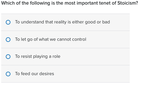 Solved Which of the following is the most important tenet of | Chegg.com