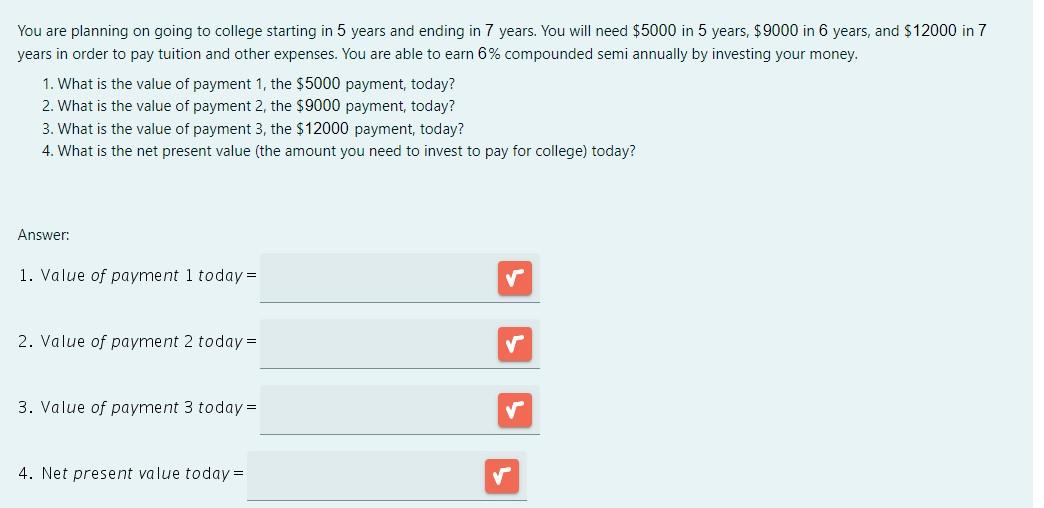 Solved You are planning on going to college starting in 5 | Chegg.com