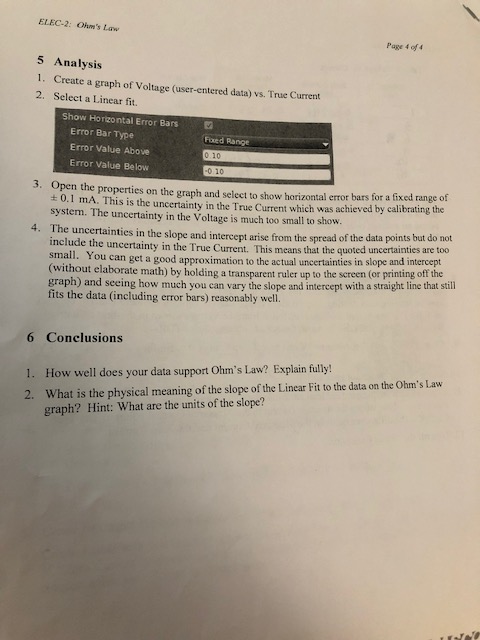 Solved Write A Lab Report On The Experiment Performed Inculd 