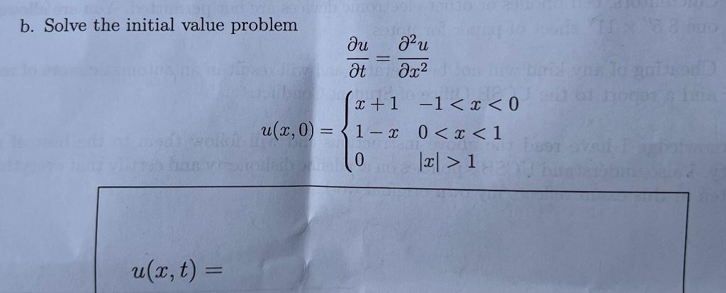 Solved B. Solve The Initial Value Problem | Chegg.com