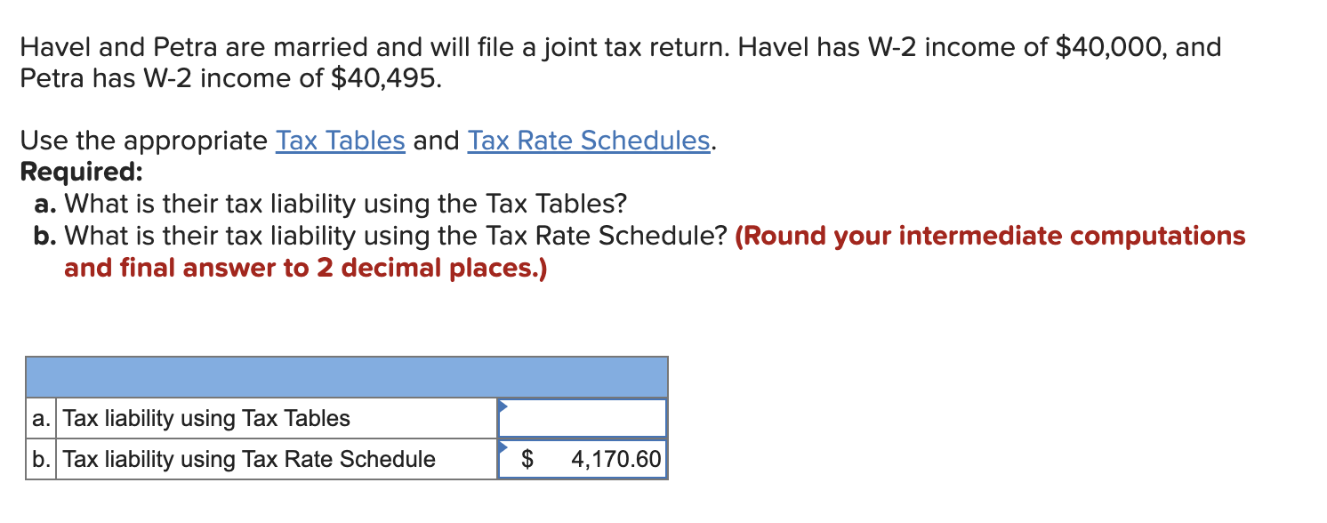 Solved Havel and Petra are married and will file a joint tax