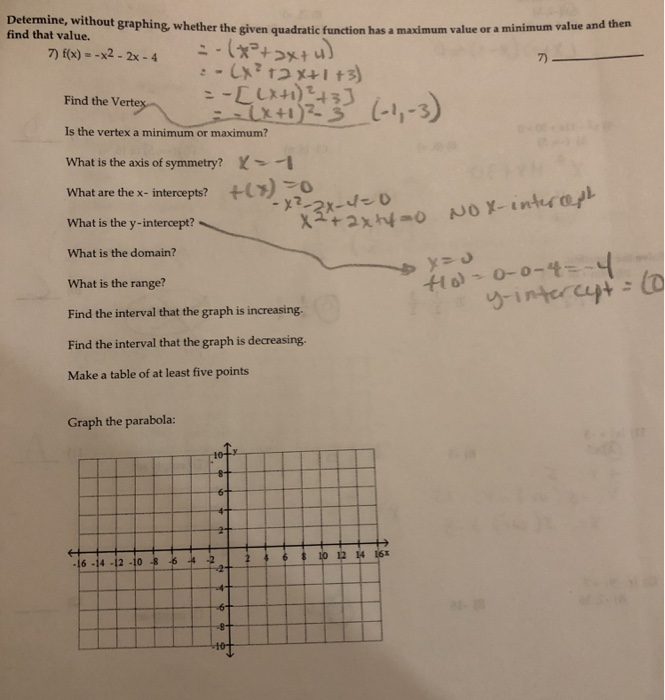 Solved Determine, without graphing whether the given quadrat | Chegg.com