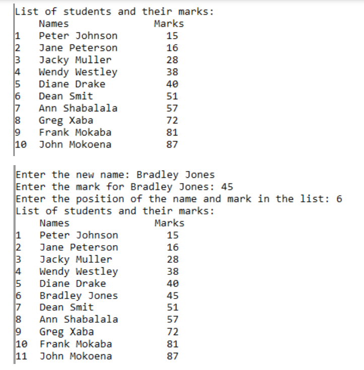 Solved Problem Write a C++ program to manage the marks of | Chegg.com