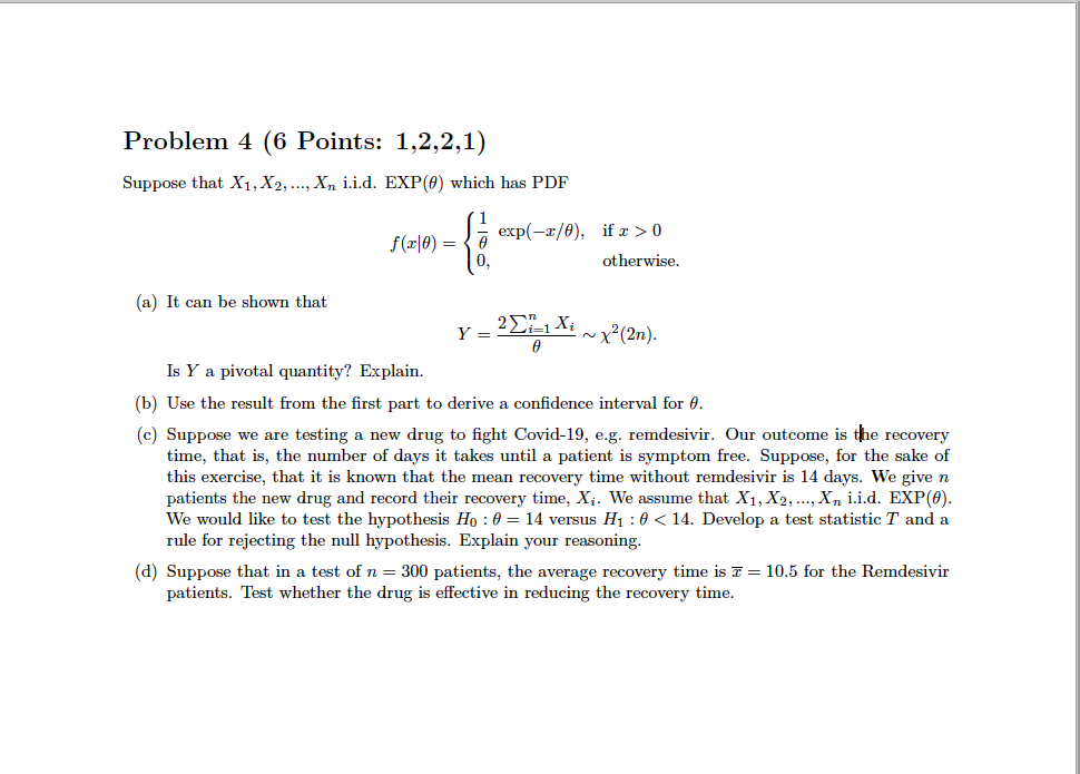 Problem 4 6 Points 1 2 2 1 Suppose That X1 X2 Chegg Com