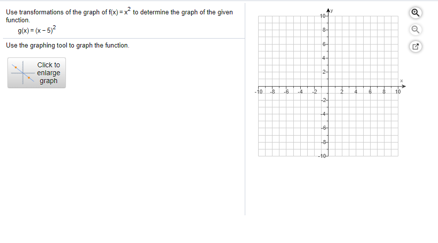 Solved 10- Use transformations of f(x)=x? to graph the | Chegg.com