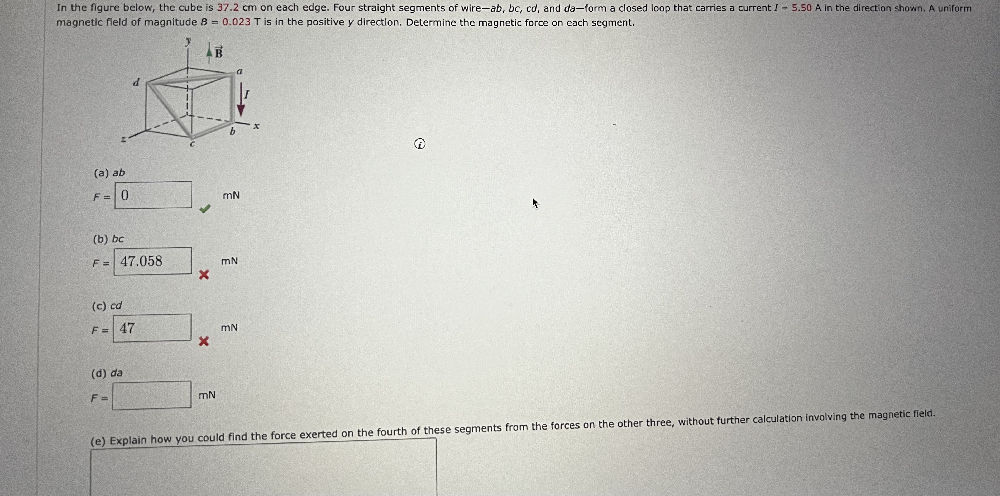 Solved magnetic field of magnitude B=0.023 T is in the | Chegg.com