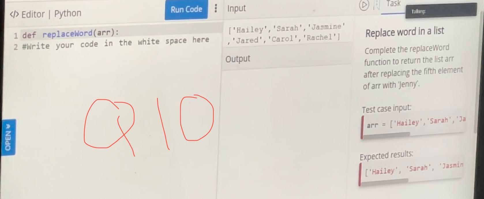Solved Task Editor Python Run Code Input Tallang 1 def | Chegg.com