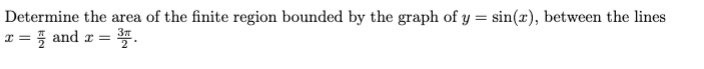 Solved Determine the area of the finite region bounded by | Chegg.com