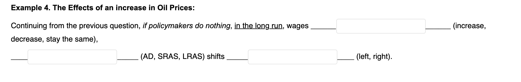Solved Example 4. The Effects Of An Increase In Oil Prices: | Chegg.com