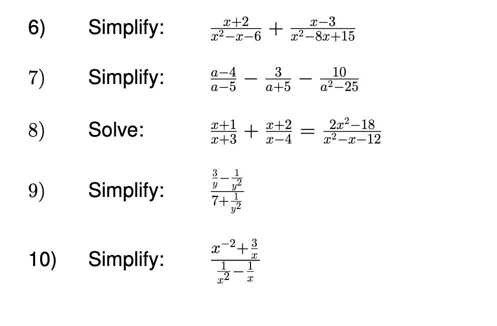 6 Simplify X 2 X2 X 6 X 3 X2 15 Simplify A 4 Chegg Com