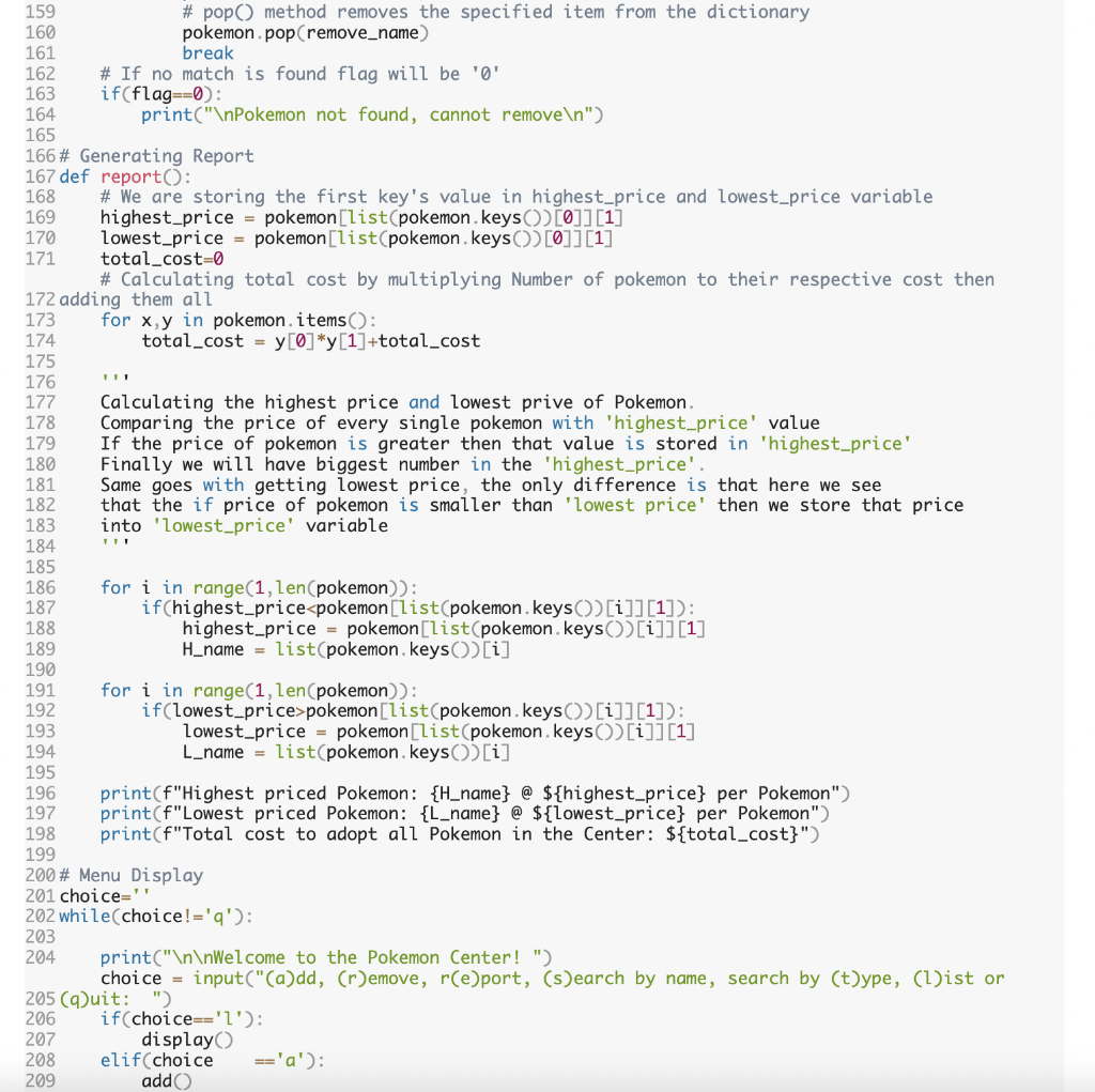 Solved How do I adjust this python code to fit the | Chegg.com