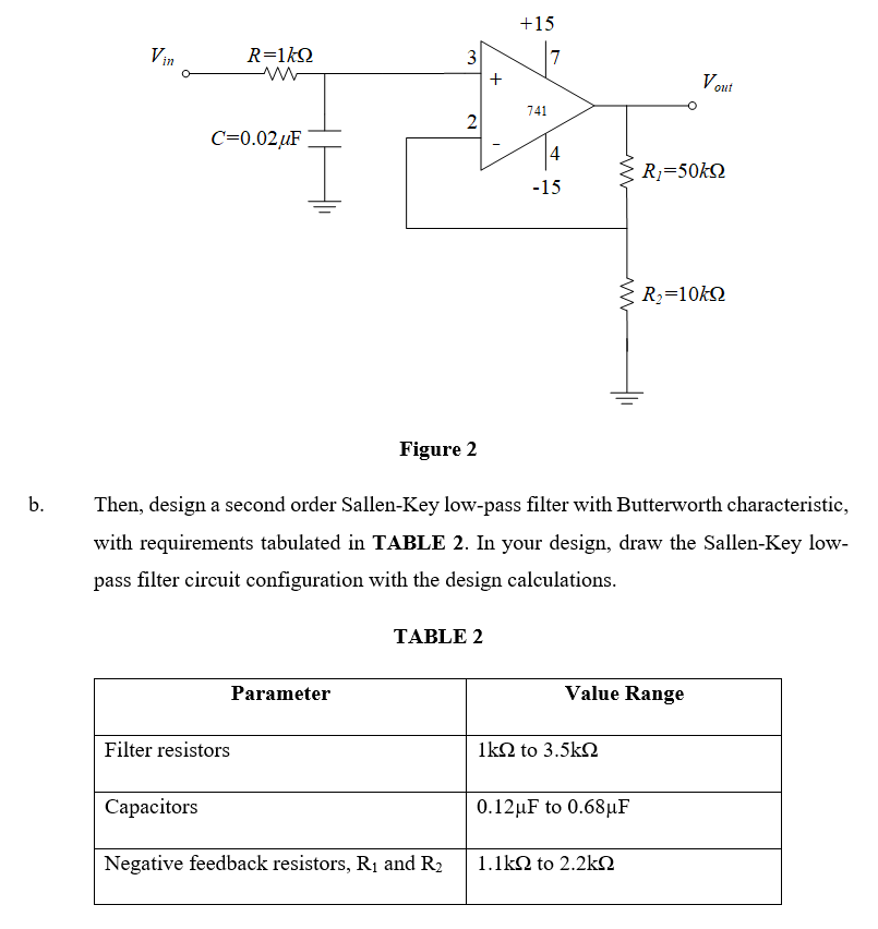 Solved PRELAB Design two lowpass filters to operate in the