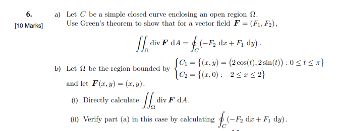 Solved 6. (10 Marks) a) Let C be a simple closed curve | Chegg.com
